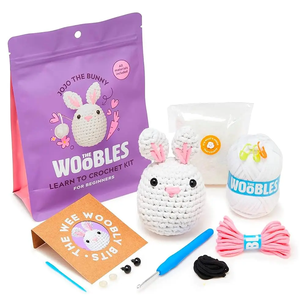 Crochet Kit for Beginners - Easy Arts and Crafts Knitting & Crochet Animals Kit As Seen On Shark Tank - JoJo The Bunny
Crochet Kit for Beginners - Easy Arts and Crafts Knitting & Crochet Animals Kit As Seen On Shark Tank - JoJo The Bunny