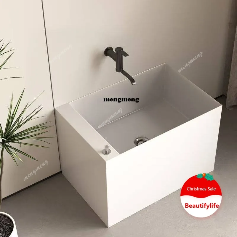 L178 Stainless steel anti-splash mop pool balcony household and commercial mop pool rectangular mop pool bathroom customization
L178 Stainless steel anti-splash mop pool balcony household and commercial mop pool rectangular mop pool bathroom customization