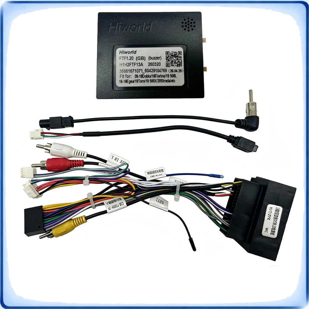 52Pin to 16Pin Car Radio Wiring Harness with CANBUS Decoder for Fiat Doblo 500L Turkey Version Android Stereo
52Pin to 16Pin Car Radio Wiring Harness with CANBUS Decoder for Fiat Doblo 500L Turkey Version Android Stereo