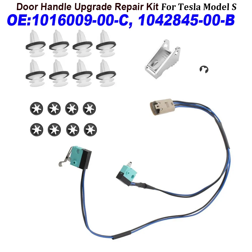 Door Handle Upgrade Repair Kit Reinforced Microswitch Harness 1042845-00 1016009-00-C For Model S 2012-2017
Door Handle Upgrade Repair Kit Reinforced Microswitch Harness 1042845-00 1016009-00-C For Model S 2012-2017