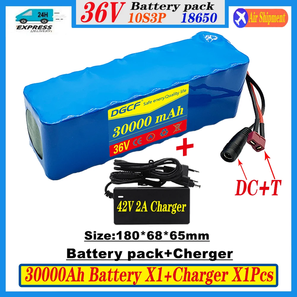 High Efficiency 36V 30000mAh 18650 Rechargeable Lithium Battery Pack with BMS for Modified Bicycle Scooter Electric Vehicle
High Efficiency 36V 30000mAh 18650 Rechargeable Lithium Battery Pack with BMS for Modified Bicycle Scooter Electric Vehicle