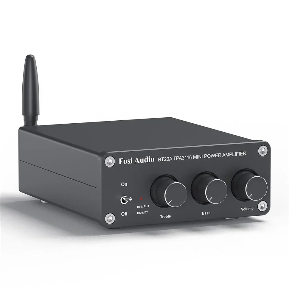 US.EU Audio BT20A Bluetooth TPA3116D2 Sound Power Amplifier 100W Mini HiFi Stereo Class D Amp Bass Treble For Home Theater
US.EU Audio BT20A Bluetooth TPA3116D2 Sound Power Amplifier 100W Mini HiFi Stereo Class D Amp Bass Treble For Home Theater