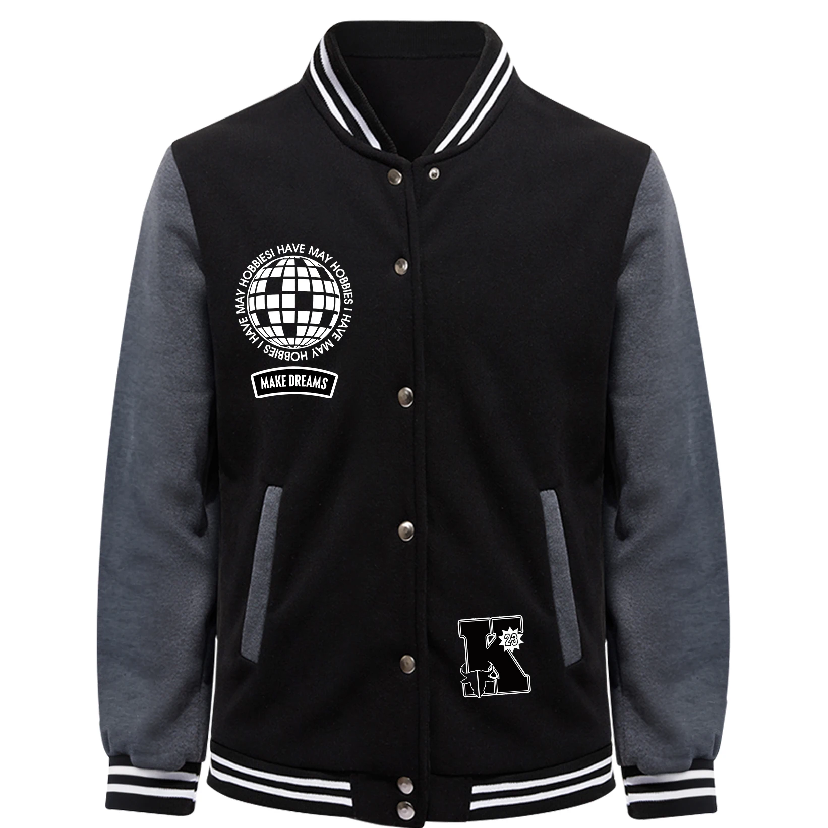 Мужская бейсбольная форма с буквой K и номер 23, осенняя модная одежда, флисовый пуловер, куртка унисекс, теплое пальто унисекс
Мужская бейсбольная форма с буквой K и номер 23, осенняя модная одежда, флисовый пуловер, куртка унисекс, теплое пальто унисекс