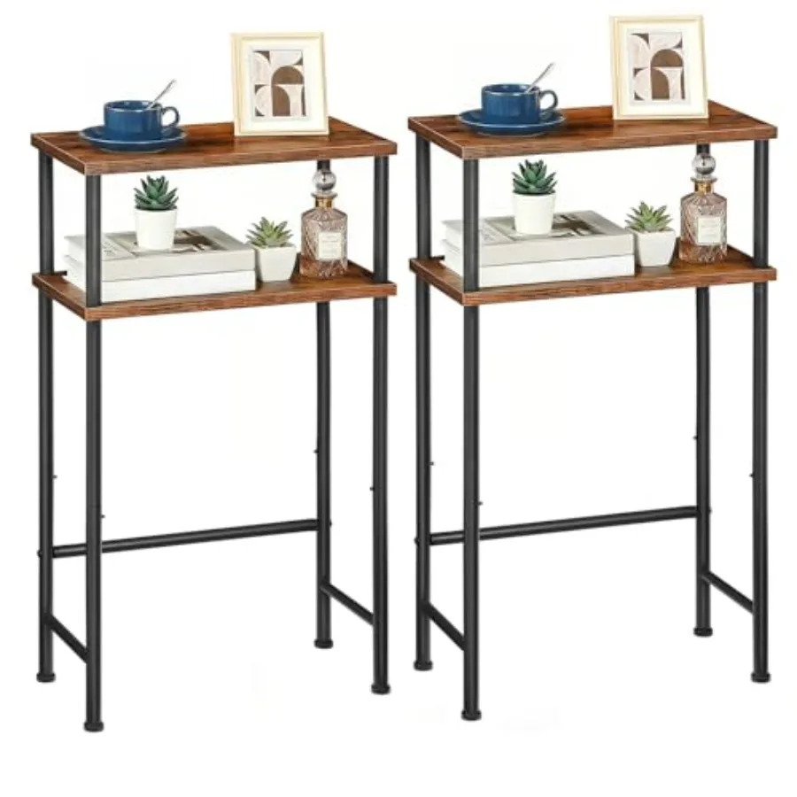 Narrow Console Table Set of 2 for Small Space 15.7" Entryway Table with Storage Sofa Table with 2 Shelves Skinny Console Tables
Narrow Console Table Set of 2 for Small Space 15.7" Entryway Table with Storage Sofa Table with 2 Shelves Skinny Console Tables
