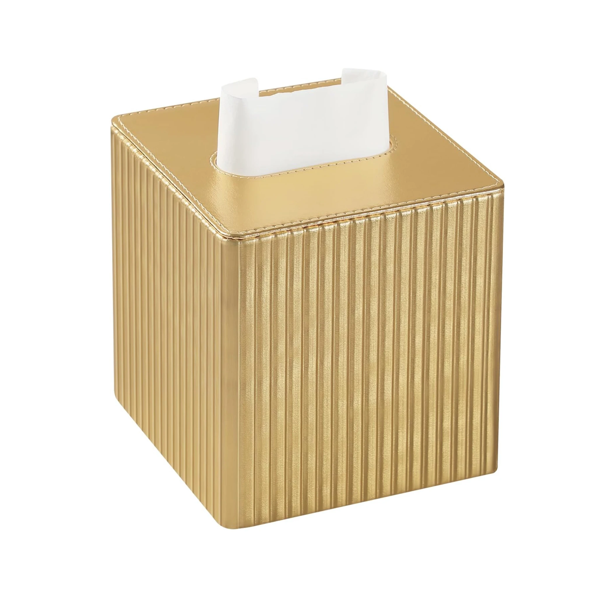 Leather Tissue Box Cover Square Tissue Box Holder with Magnetic Closure ( Stripe)
Leather Tissue Box Cover Square Tissue Box Holder with Magnetic Closure ( Stripe)