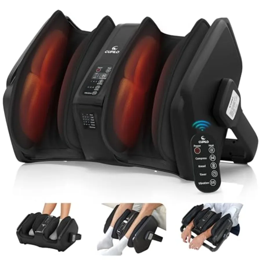 Электрический массажер для стоп и икр с функцией подогрева и пультом ДУ для облегчения при невропатии, многоуровневая компрессионная глубокая разминательная массажная система
Электрический массажер для стоп и икр с функцией подогрева и пультом ДУ для облегчения при невропатии, многоуровневая компрессионная глубокая разминательная массажная система