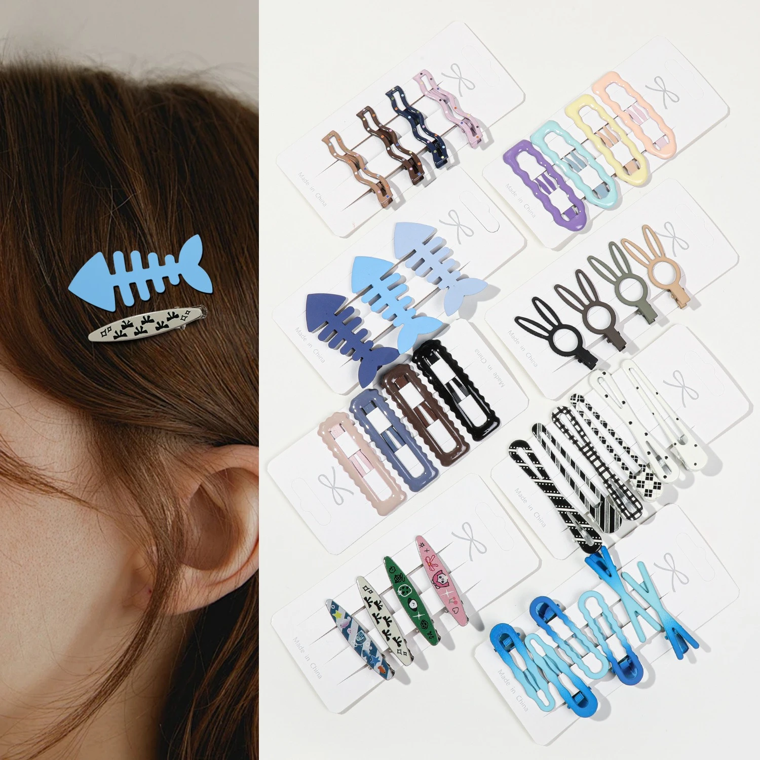 Набор из 3-6 милых заколок для волос для женщин и девочек: элегантные металлические зажимы-уточки, заколки для челки, боковые заколки, аксессуары для волос для девочек
Набор из 3-6 милых заколок для волос для женщин и девочек: элегантные металлические зажимы-уточки, заколки для челки, боковые заколки, аксессуары для волос для девочек