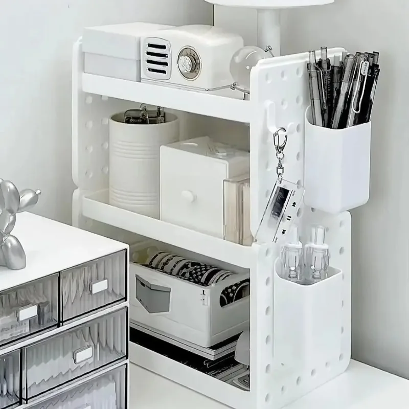 Stationery Storage Rack Multi-layer Desktop Storage Box with Hook Stationery Organizer Cosmetics Organizers Desktop Accessories
Stationery Storage Rack Multi-layer Desktop Storage Box with Hook Stationery Organizer Cosmetics Organizers Desktop Accessories