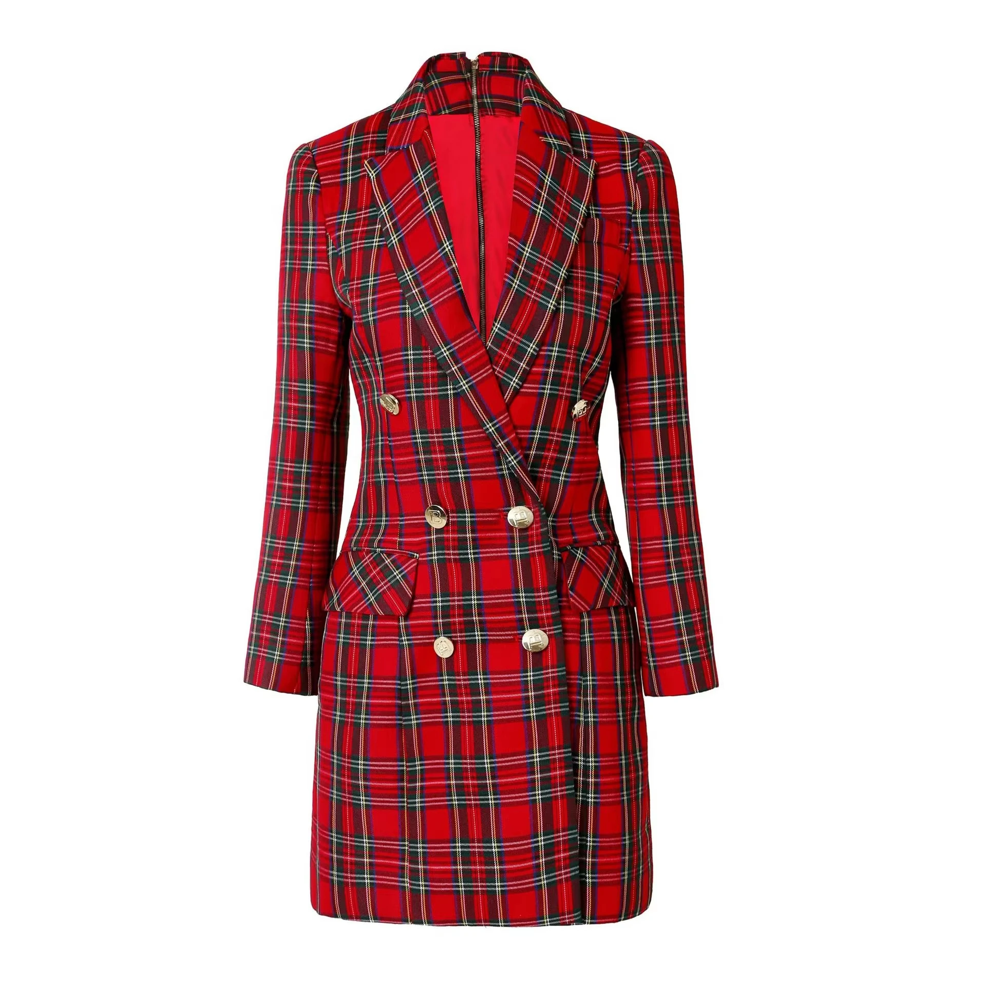 HarleyFashion Women Classic Formal Women Blazer Dress 2022 New Spring Collection Plaid Pattern Quality Design
HarleyFashion Women Classic Formal Women Blazer Dress 2022 New Spring Collection Plaid Pattern Quality Design