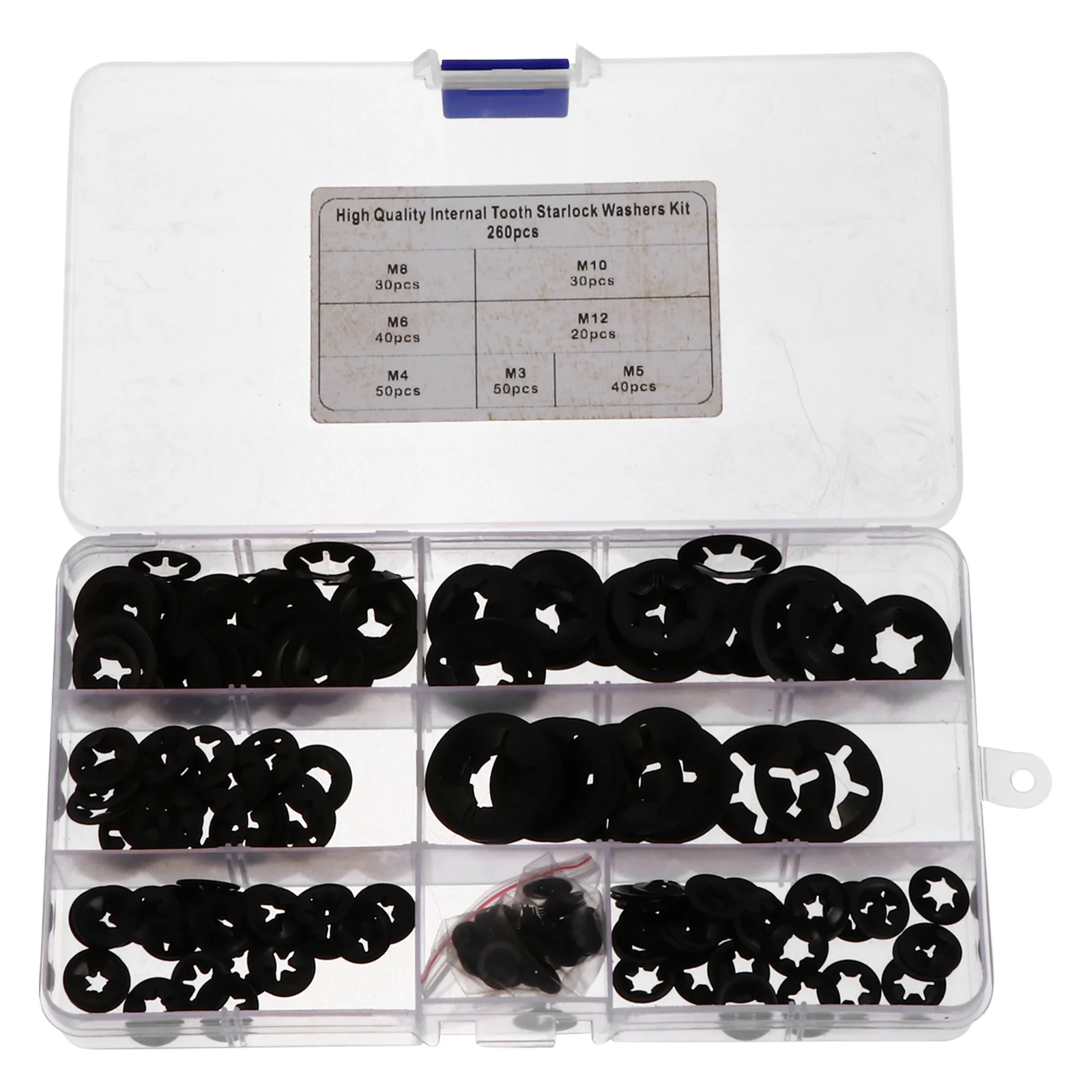 260pcs Plum Blossom Shaped Retaining Clips Manganese Steel Snap Rings For Shaft Locking Washers Retaining Clamps Washer
260pcs Plum Blossom Shaped Retaining Clips Manganese Steel Snap Rings For Shaft Locking Washers Retaining Clamps Washer