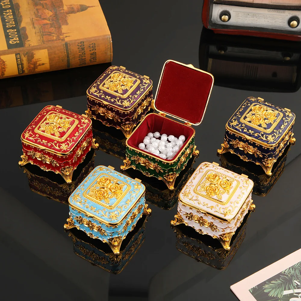Vintage Metal Enamel Jewelry Box, Exquisite Necklace Ring Organizer, Light Luxury Princess Style Keepsake Box Gift
Vintage Metal Enamel Jewelry Box, Exquisite Necklace Ring Organizer, Light Luxury Princess Style Keepsake Box Gift