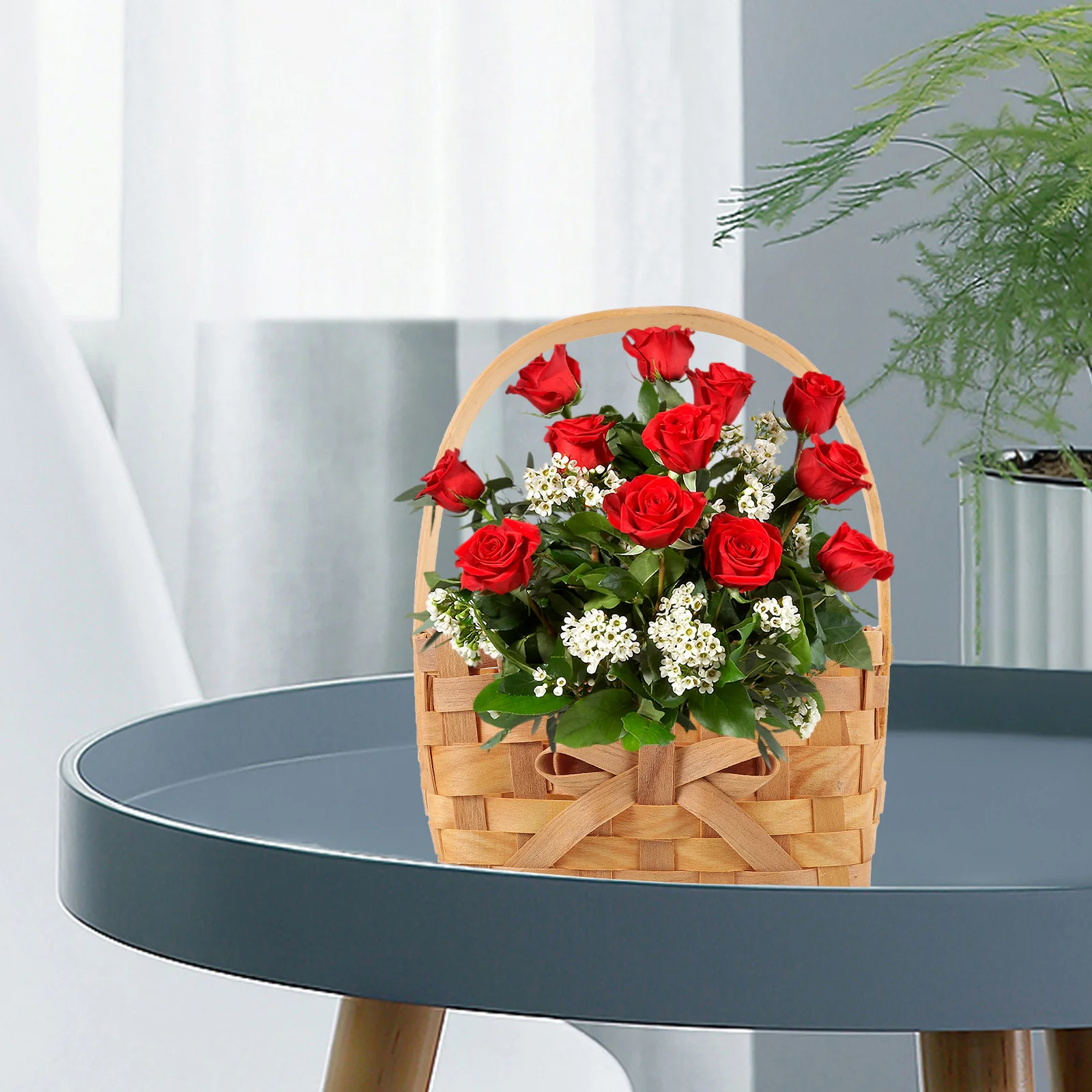 Versatile Woven Basket Portable Handmade Rustic Storage Organizer for Home Picnic Fruit Dessert Snacks Hand Woven Basket
Versatile Woven Basket Portable Handmade Rustic Storage Organizer for Home Picnic Fruit Dessert Snacks Hand Woven Basket