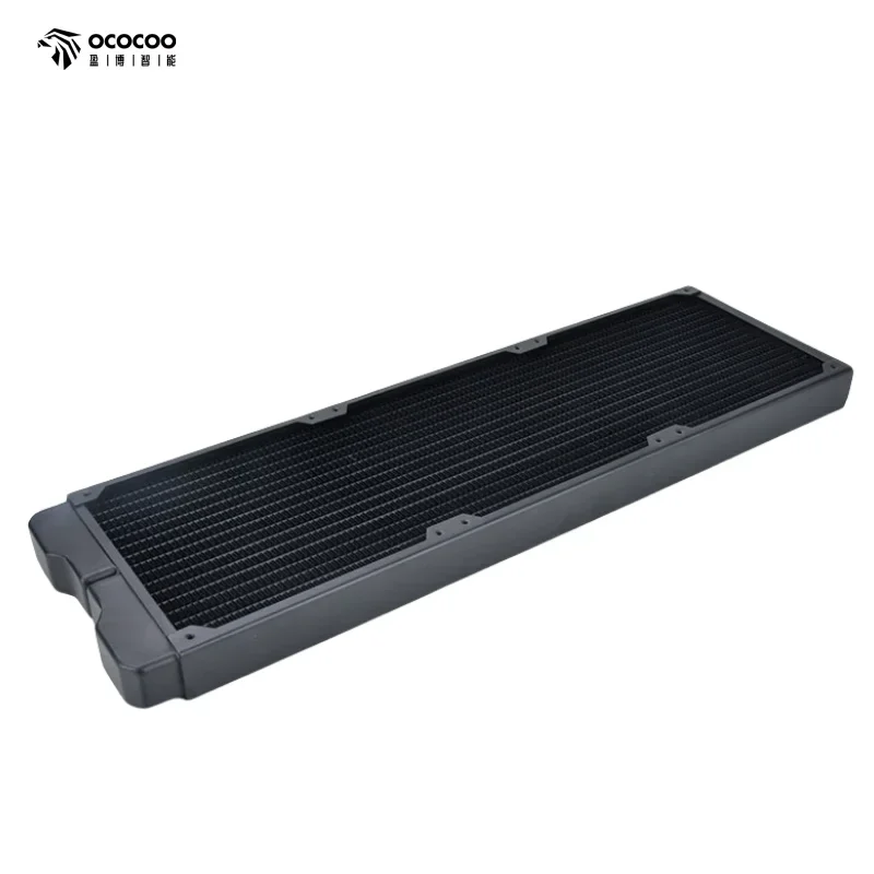 OCOCOO 420mm Copper Radiator G1/4 Thread Black Suitable For 140mm Fan Computer Water Cooling Build Heat Sink 29mm Thickness
OCOCOO 420mm Copper Radiator G1/4 Thread Black Suitable For 140mm Fan Computer Water Cooling Build Heat Sink 29mm Thickness