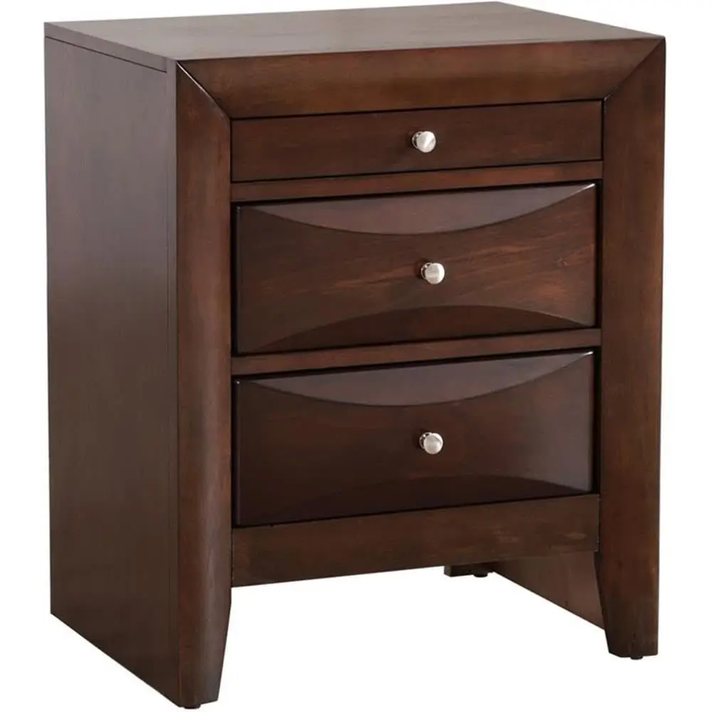 Marilla 3 Drawer Nightstand in Cappuccino
Marilla 3 Drawer Nightstand in Cappuccino