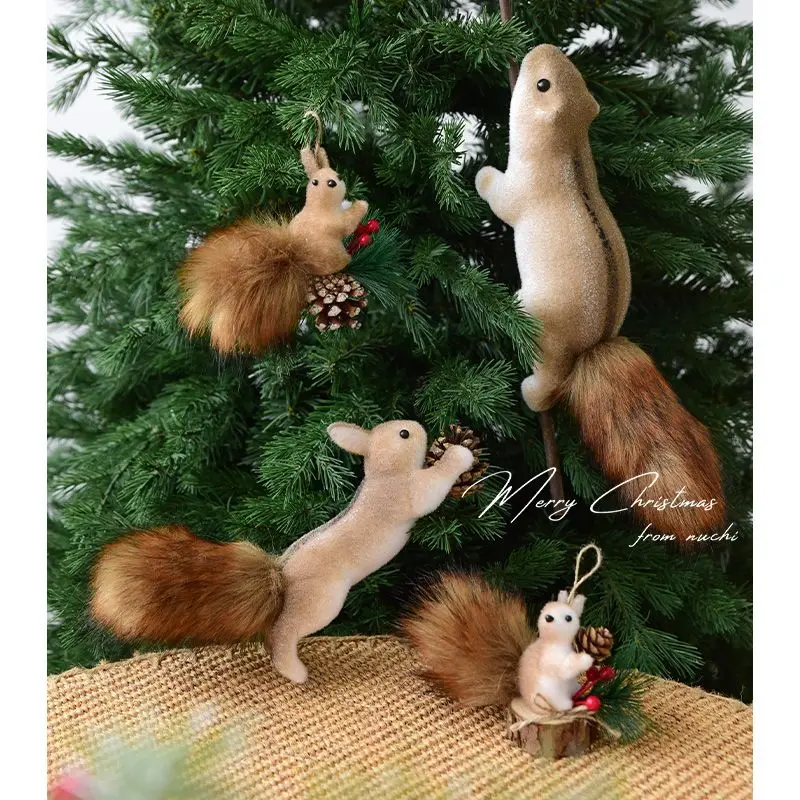 Christmas Squirrel Ornament Hanging For Christmas Tree Decoration Holiday Decorations Home Decor Supplies
Christmas Squirrel Ornament Hanging For Christmas Tree Decoration Holiday Decorations Home Decor Supplies