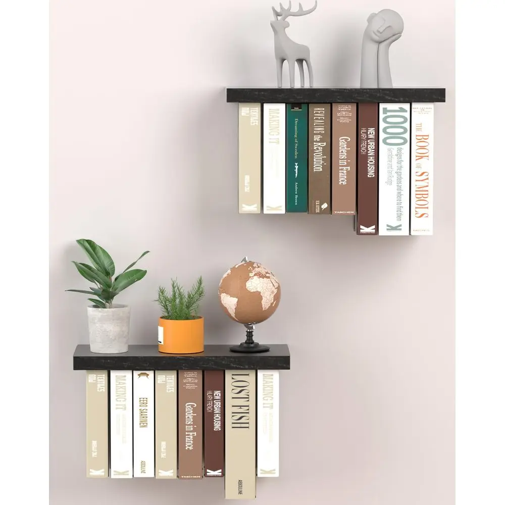 Book Shelves for Wall Mounted Set of 2, Wood Hanging Bookshelf, Book Display Shelf for Wall, Unique Space Saving Book Shelf Wal
Book Shelves for Wall Mounted Set of 2, Wood Hanging Bookshelf, Book Display Shelf for Wall, Unique Space Saving Book Shelf Wal