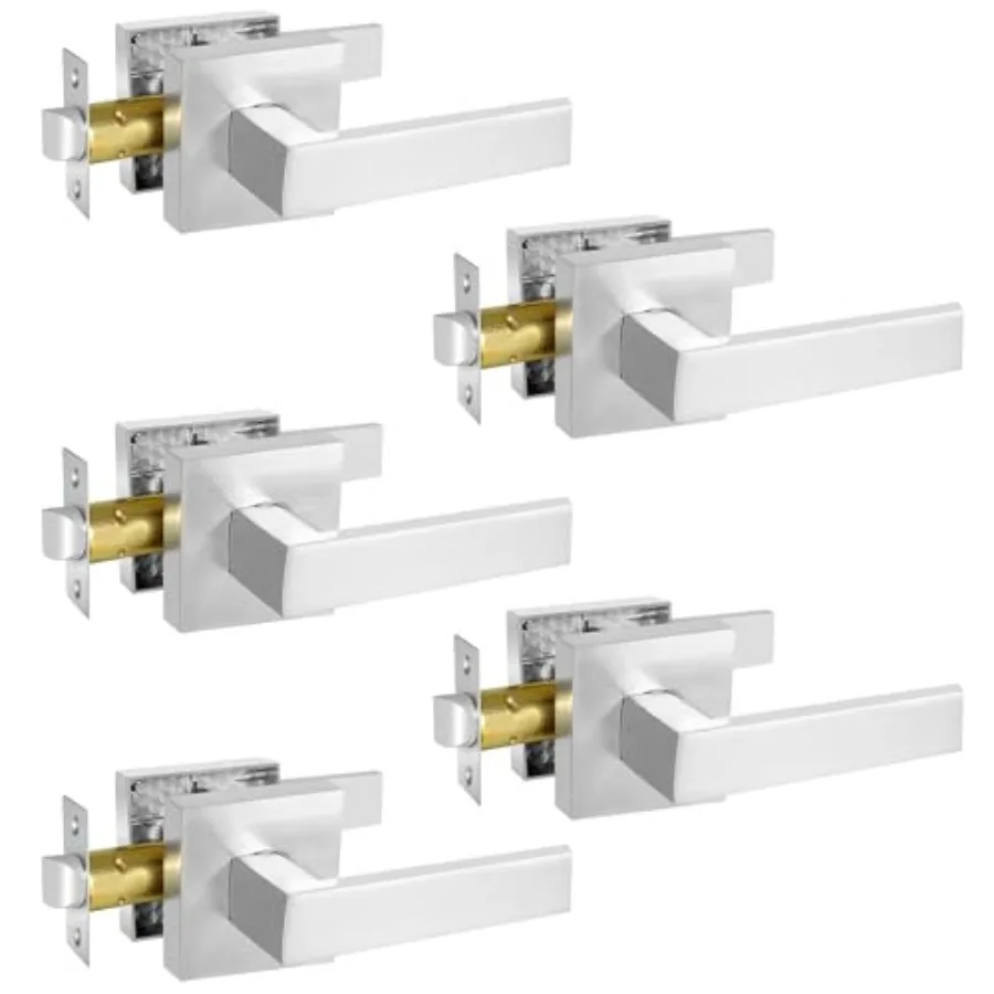 Square Passage Door Lever, Heavy Duty Interior Door Handles for Hallwayand Closet Non-Locking Door Knob in Keyless Door Lockset
Square Passage Door Lever, Heavy Duty Interior Door Handles for Hallwayand Closet Non-Locking Door Knob in Keyless Door Lockset