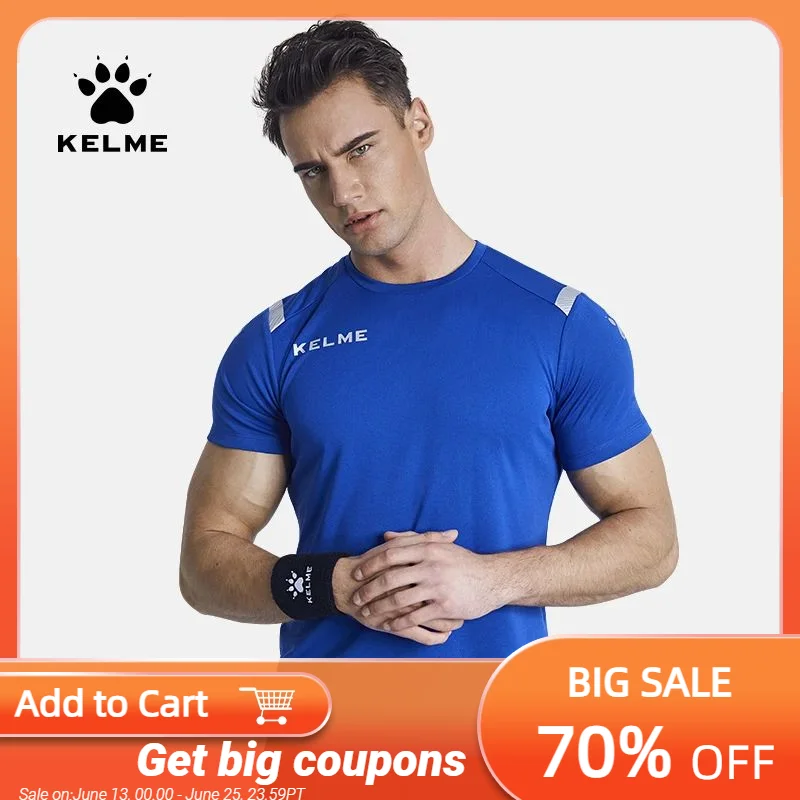 Футболка KELME Мужская Спортивная для бега, короткий рукав, быстросохнущая, дышащая, для тренировок в тренажерном зале, 3891544
Футболка KELME Мужская Спортивная для бега, короткий рукав, быстросохнущая, дышащая, для тренировок в тренажерном зале, 3891544