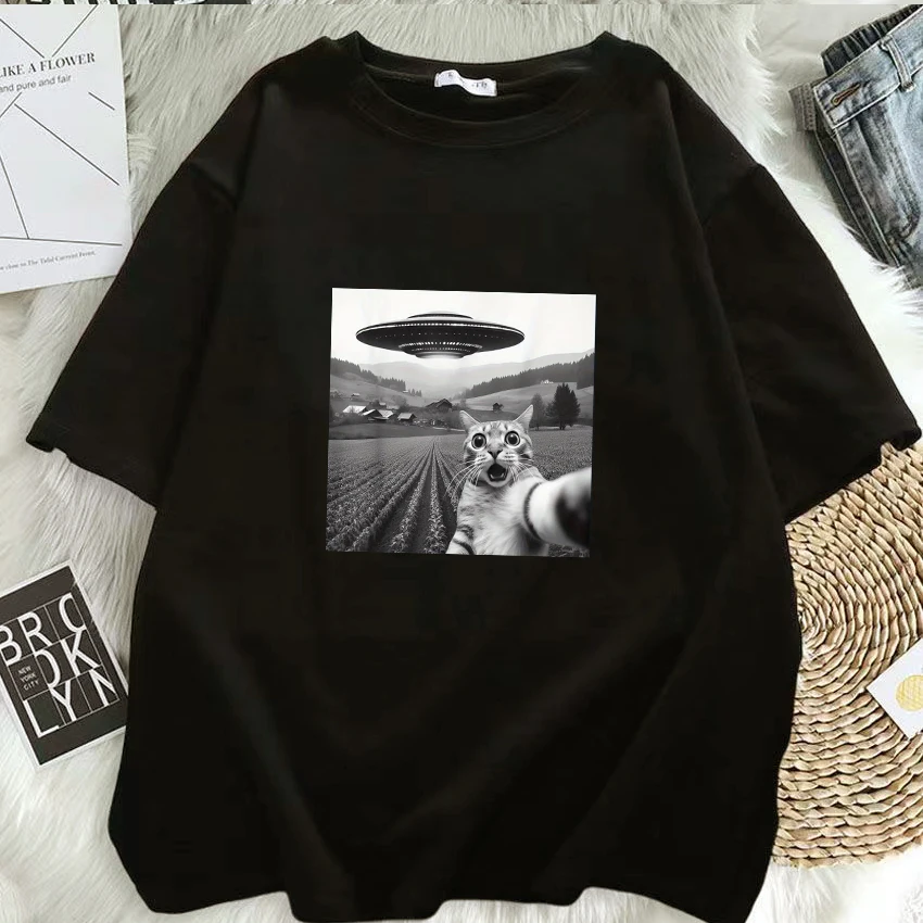 Summer Cat Pattern Print Tshirt Women Men Casual Loose Humorous Round Neck Short Sleeve Oversize Top Tshirt Unisex
Summer Cat Pattern Print Tshirt Women Men Casual Loose Humorous Round Neck Short Sleeve Oversize Top Tshirt Unisex