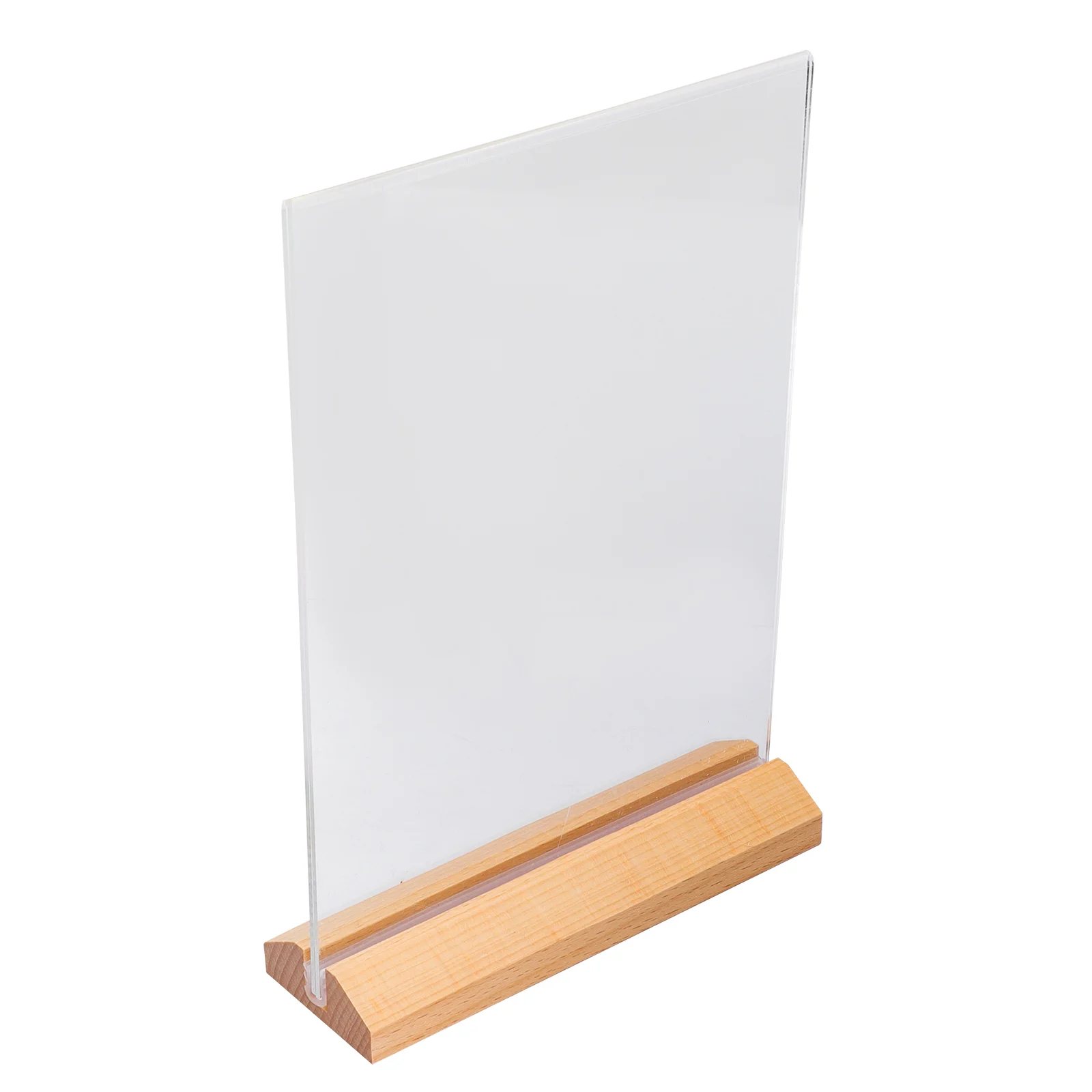 Wooden Acrylic Desktop Display Holder Note Clamp Menu Price Label Rack Keeps Safe Dust Water Debris Tabletop Business
Wooden Acrylic Desktop Display Holder Note Clamp Menu Price Label Rack Keeps Safe Dust Water Debris Tabletop Business