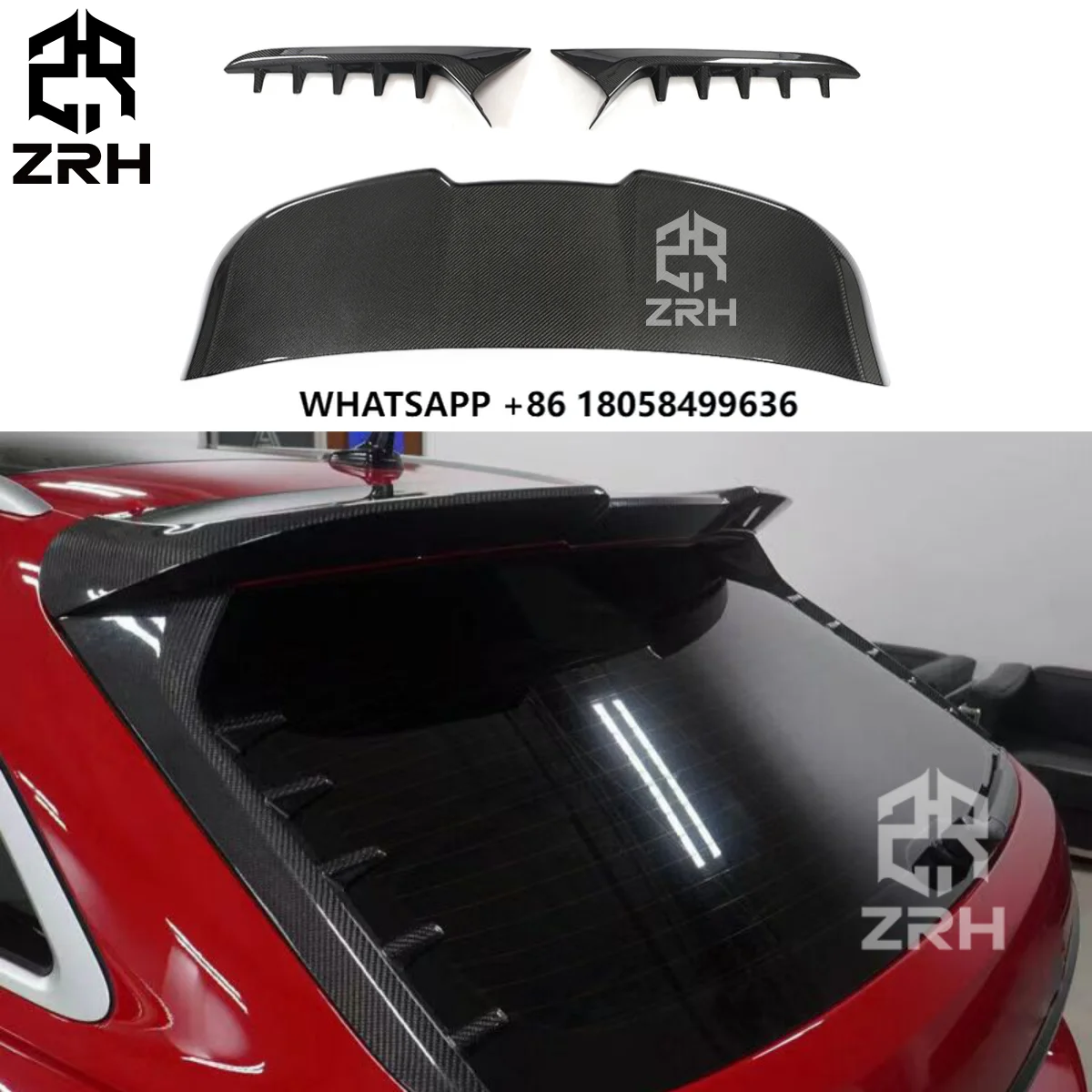 Auto Part Carbon Fiber Rear Window Spoiler Wing for RS6 A6 C8 4-Door 2019- 2021
Auto Part Carbon Fiber Rear Window Spoiler Wing for RS6 A6 C8 4-Door 2019- 2021