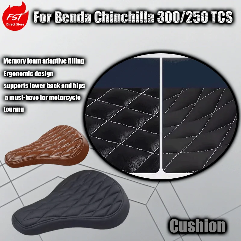 For Benda Chinchilla 300/250 TCS modified single seat cushion spring shock-absorbing bobber seat cushion double rear seat
For Benda Chinchilla 300/250 TCS modified single seat cushion spring shock-absorbing bobber seat cushion double rear seat