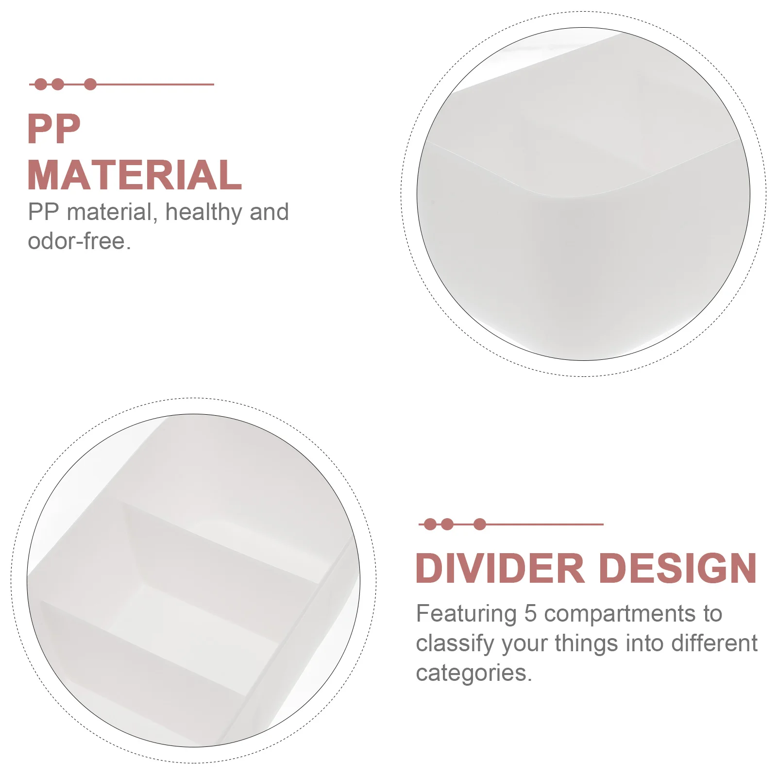 2Pcs Socks Storage Box Plastic Underwear Organizer 5 Compartments Drawer Organizer Stackable Clothes Storage Container White
2Pcs Socks Storage Box Plastic Underwear Organizer 5 Compartments Drawer Organizer Stackable Clothes Storage Container White