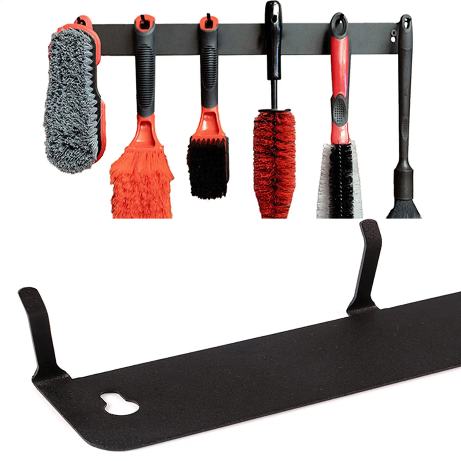 Вешалка для щеток из нержавеющей стали с 6 крючками-органайзерами, настенный органайзер для автодетализации для домашней мастерской, гаража
Вешалка для щеток из нержавеющей стали с 6 крючками-органайзерами, настенный органайзер для автодетализации для домашней мастерской, гаража