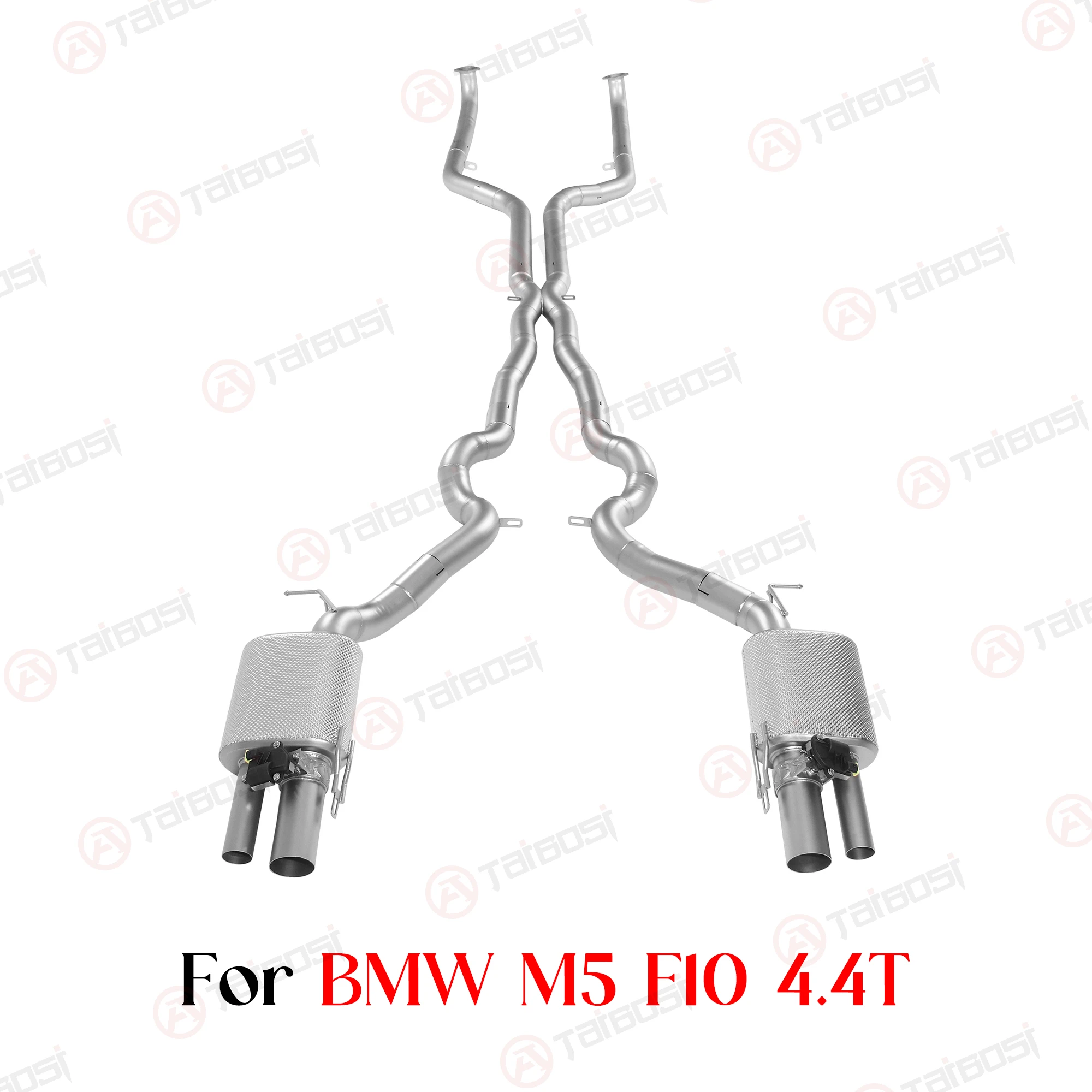Taibosi Factory Valvetronic Catback Exhaust For BMW M5 F10 S63 4.4T SUS304 Electric Valved Muffler W/ Remote Control & Pop Sound
Taibosi Factory Valvetronic Catback Exhaust For BMW M5 F10 S63 4.4T SUS304 Electric Valved Muffler W/ Remote Control & Pop Sound