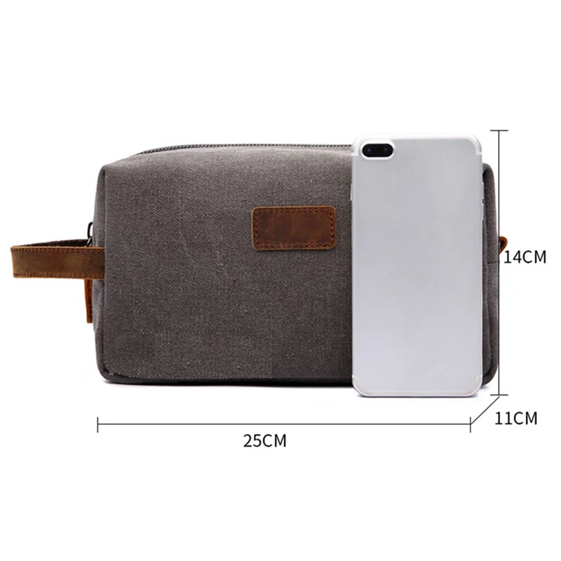 AT33 2X Men's Makeup Bag New Men Travel Toiletry Bag Canvas Leather Makeup Organizer Shaving Storage Pouch Cosmetic Bag Black
AT33 2X Men's Makeup Bag New Men Travel Toiletry Bag Canvas Leather Makeup Organizer Shaving Storage Pouch Cosmetic Bag Black