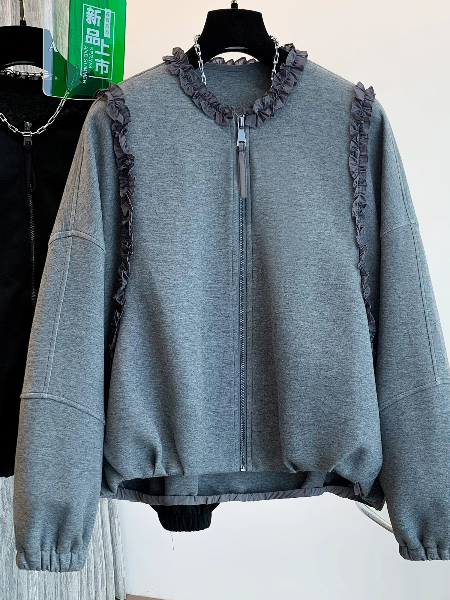 Casual Sle Lace Trim round Ne Jaet plus Size Women's Zipper Closure Outerwear Versatile Loose Fit Winter Coat
Casual Sle Lace Trim round Ne Jaet plus Size Women's Zipper Closure Outerwear Versatile Loose Fit Winter Coat