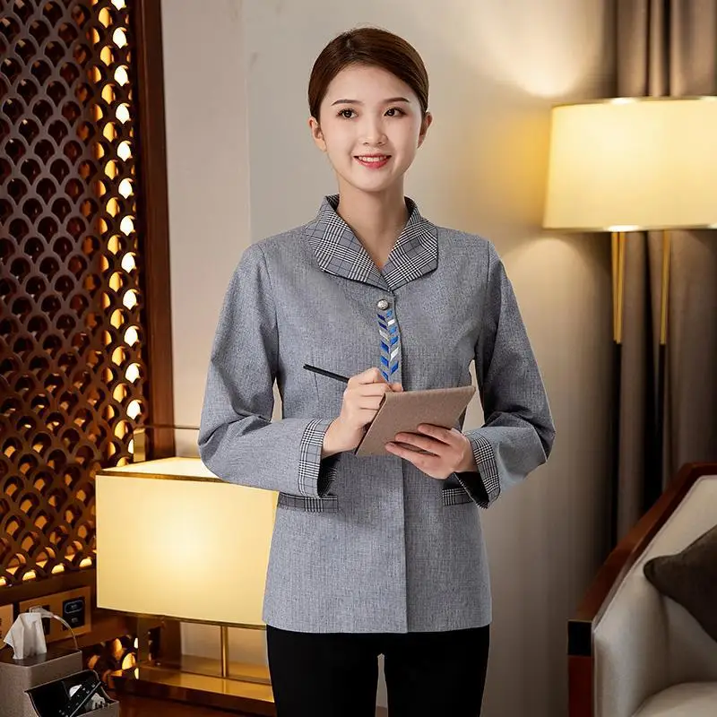 Hotel cleaning workwear, long-sleeved, for property management, guest room cleaners, hospital staff, unisex, spring and autumn w
Hotel cleaning workwear, long-sleeved, for property management, guest room cleaners, hospital staff, unisex, spring and autumn w