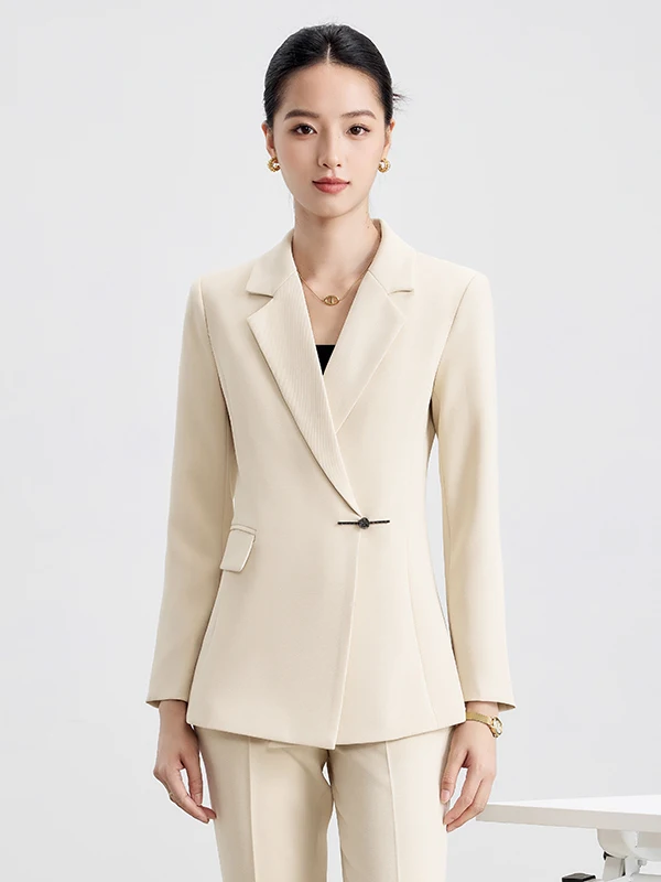 Elegant Design High-End Apricot Women's Suit Set Commute Fashionable Korean Style Versatile Polyester Fiber Long Sleeve
Elegant Design High-End Apricot Women's Suit Set Commute Fashionable Korean Style Versatile Polyester Fiber Long Sleeve