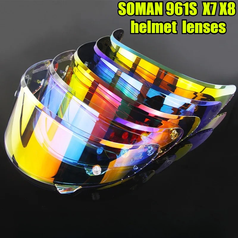 SOMAN Helmet Visor for SM961/X7/X8 - Transparent Lens Replacement Windshield Shield Compatible with Motorcycle Full Face Helmets
SOMAN Helmet Visor for SM961/X7/X8 - Transparent Lens Replacement Windshield Shield Compatible with Motorcycle Full Face Helmets