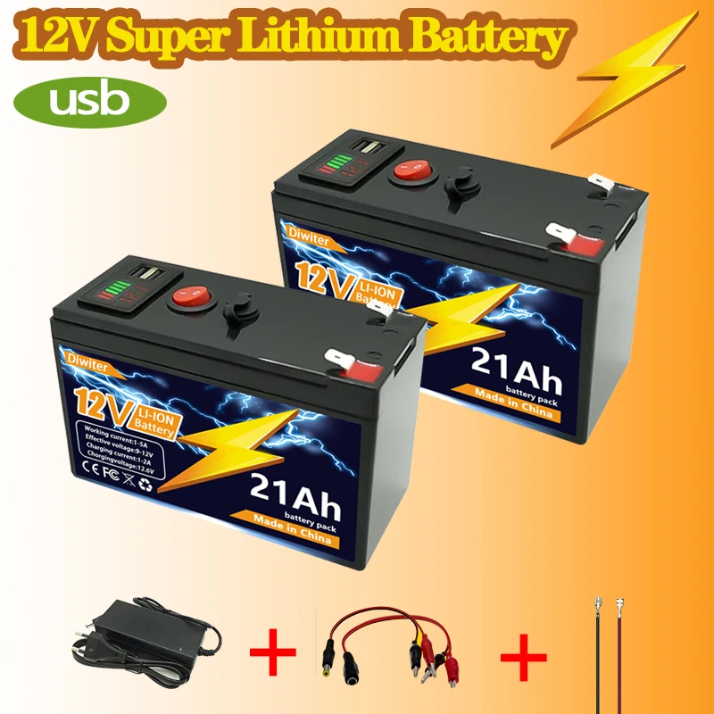 12V LiFePO4 21Ah Lithium BatteryDeep Cycles,for Power Wheels Toys,Scooter,Kayak Fish Finder,Solar Panel+12.6V 3A Charger
12V LiFePO4 21Ah Lithium BatteryDeep Cycles,for Power Wheels Toys,Scooter,Kayak Fish Finder,Solar Panel+12.6V 3A Charger