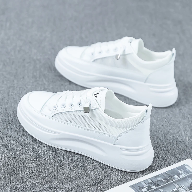 Women's Breathable Anti-Odor Casual Board Shoes Summer Trendy White Sneakers 2026 New Spring Versatile Mesh Match Skirts
Women's Breathable Anti-Odor Casual Board Shoes Summer Trendy White Sneakers 2026 New Spring Versatile Mesh Match Skirts