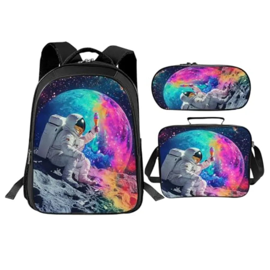 Backpack Set 3 Pcs School Bags and Lunch Box with Pencil Case Galaxy Space Bookbag Set for Toddler Girls Boys Teens Kindergarte
Backpack Set 3 Pcs School Bags and Lunch Box with Pencil Case Galaxy Space Bookbag Set for Toddler Girls Boys Teens Kindergarte
