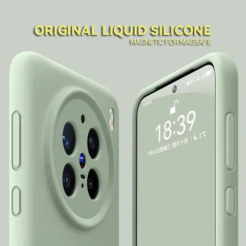 Official Liquid Silicone Magnetic Case For VIVO X100 X200 X300 Ultra X300s X200s X200ProMini Magsafe Wireless Charge Matte Cover