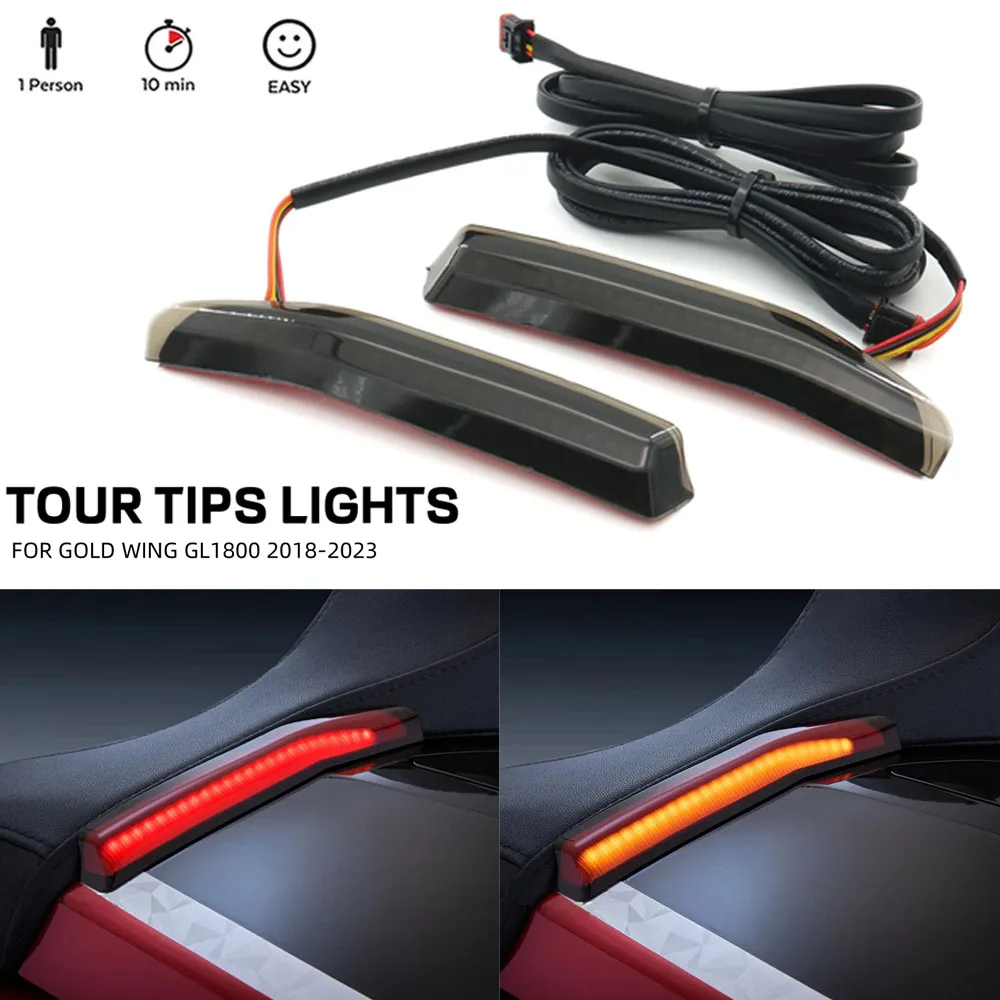 For Honda Goldwing Gold Wing GL1800 Tour DCT Airbag 2021-2023 Motorcycle Top Box Trunk Tour Tips Side LED Decorative Light Lamp
For Honda Goldwing Gold Wing GL1800 Tour DCT Airbag 2021-2023 Motorcycle Top Box Trunk Tour Tips Side LED Decorative Light Lamp