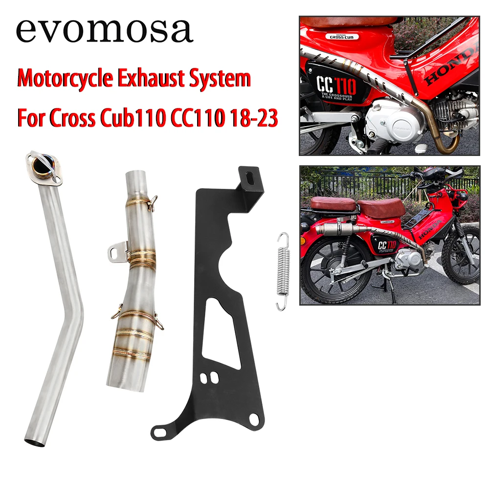 Выхлопная труба мотоцикла Evomosa, модифицированная соединительная трубка переднего звена для HONDA Cross Cub 110 Cub 110 2018-2023
Выхлопная труба мотоцикла Evomosa, модифицированная соединительная трубка переднего звена для HONDA Cross Cub 110 Cub 110 2018-2023