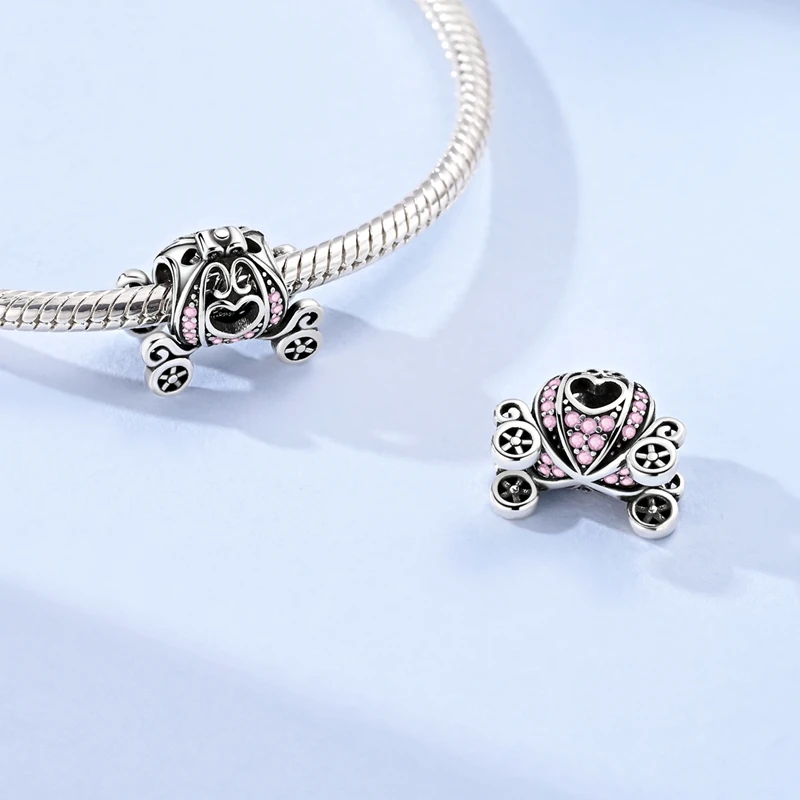 New 925 Sterling Silver Shining Pumpkin Car Charms Beads Zircon Dangle Fit 3mm Original Bracelet DIY Women Party Jewelry Gifts
New 925 Sterling Silver Shining Pumpkin Car Charms Beads Zircon Dangle Fit 3mm Original Bracelet DIY Women Party Jewelry Gifts