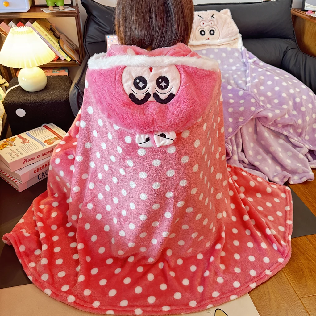 Cartoon Crayon Shin-chan Hooded Cloak Comfortable Warm Nap Blanket Japanese Style Sleeping Blanket Bedroom Office Gifts Girl
Cartoon Crayon Shin-chan Hooded Cloak Comfortable Warm Nap Blanket Japanese Style Sleeping Blanket Bedroom Office Gifts Girl