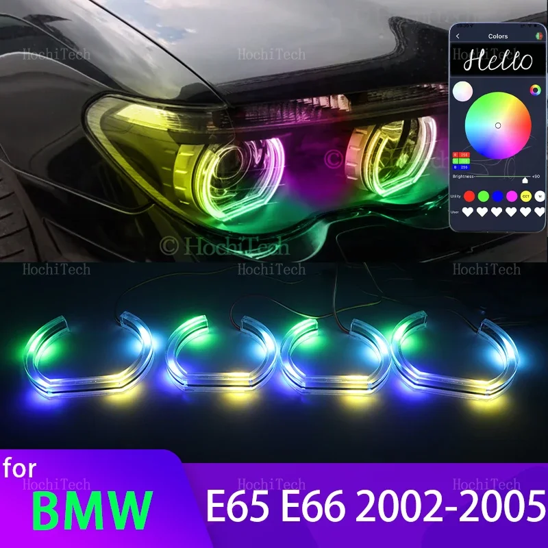 Для BMW 7 серии E65 E66 Предварительно фейлифт 745i 745Li 760Li 760i 02-05 Приложение Динамический RGB Кольца Ангельских Глаз Свет с указателем поворота
Для BMW 7 серии E65 E66 Предварительно фейлифт 745i 745Li 760Li 760i 02-05 Приложение Динамический RGB Кольца Ангельских Глаз Свет с указателем поворота