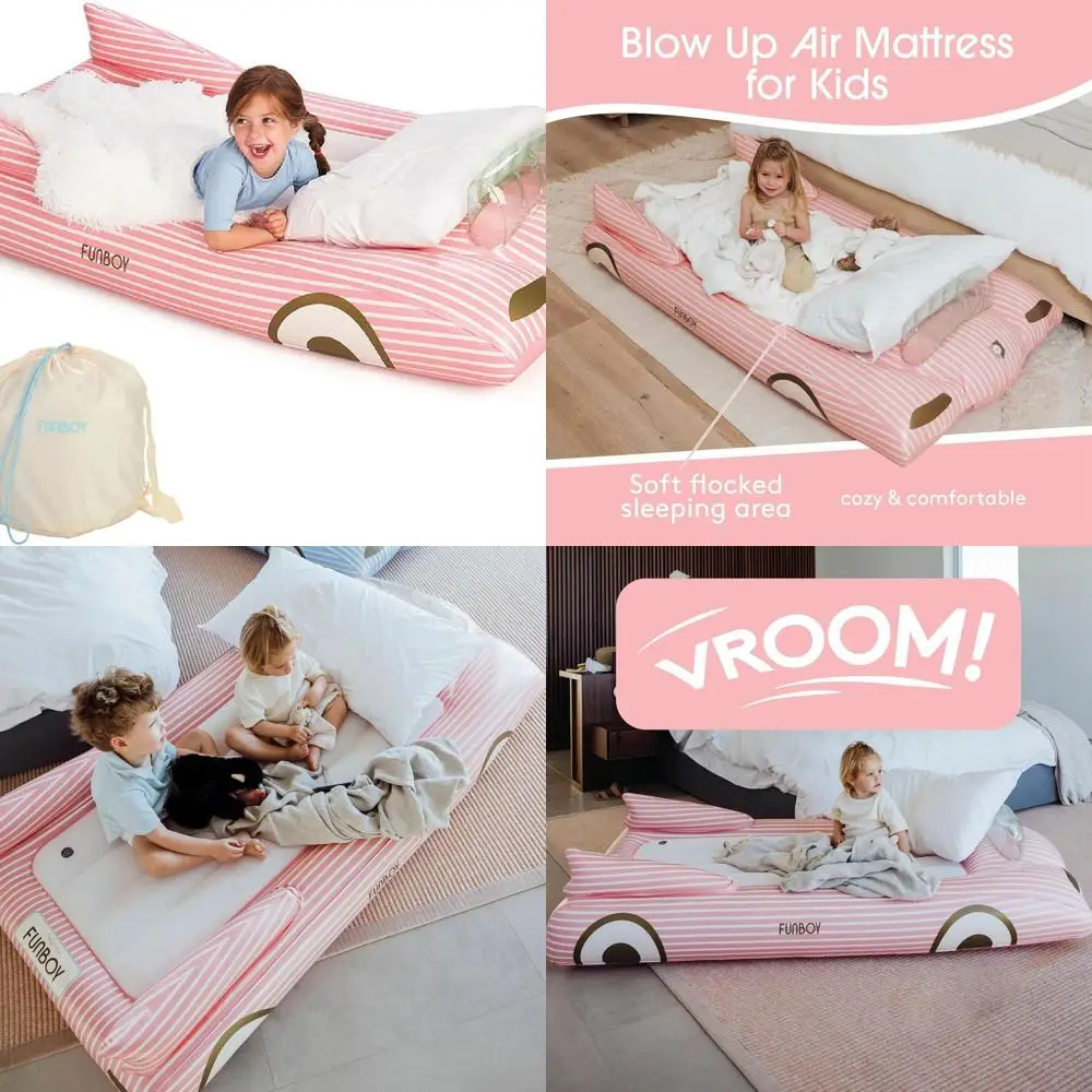 Portable Pink Twin Inflatable Bed with Carry Bag for Sleepovers
Portable Pink Twin Inflatable Bed with Carry Bag for Sleepovers