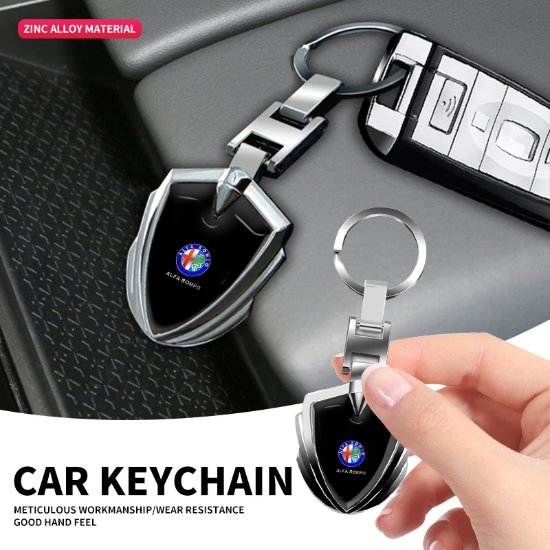 2026 Hot Car Sticker Car Metal Chrome-plated 3D Keychain Man Woman Universal Keychain Waist Pendant for Alfa Romeo Giulia Stelvi
2026 Hot Car Sticker Car Metal Chrome-plated 3D Keychain Man Woman Universal Keychain Waist Pendant for Alfa Romeo Giulia Stelvi