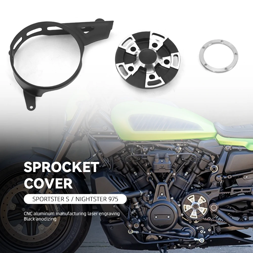 2022 NEW Motorcycle Sprocket Cover Pulley Cover Front For RH1250s Sportster S 1250 RH975 Nightster 975 2022 2021
2022 NEW Motorcycle Sprocket Cover Pulley Cover Front For RH1250s Sportster S 1250 RH975 Nightster 975 2022 2021