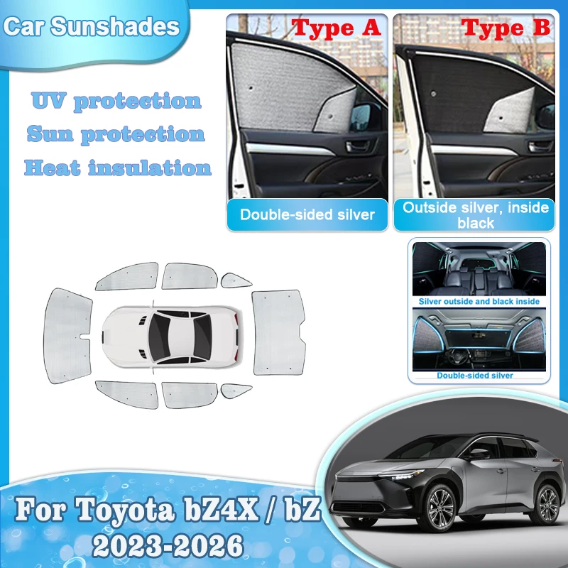 Car Sun Shades For Toyota bZ4X Accessories 2026 bZ 2024 2025 2023 Sunshades Auto Windshield Side Window Sun Visor Protect Parts
Car Sun Shades For Toyota bZ4X Accessories 2026 bZ 2024 2025 2023 Sunshades Auto Windshield Side Window Sun Visor Protect Parts