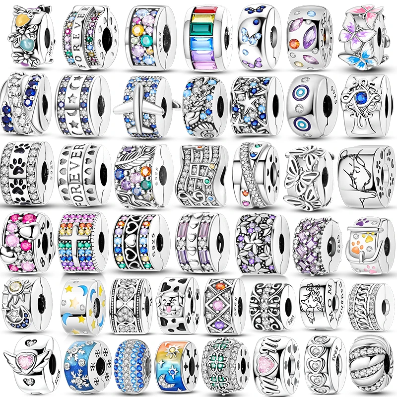Fixed Clip Charms 925 Silver Original Round Fastener Butterfly Heart Charm For Women Bracelet Gift DIY Jewelry Accessories
Fixed Clip Charms 925 Silver Original Round Fastener Butterfly Heart Charm For Women Bracelet Gift DIY Jewelry Accessories