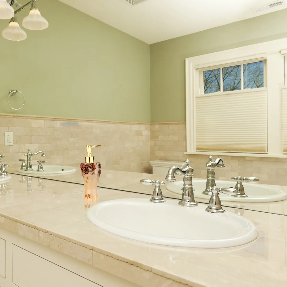 Refillable Portable European Style Empty Pump Bottle Rose Design for Shampoo Body Wash Lotion Hand Soap Dispenser
Refillable Portable European Style Empty Pump Bottle Rose Design for Shampoo Body Wash Lotion Hand Soap Dispenser