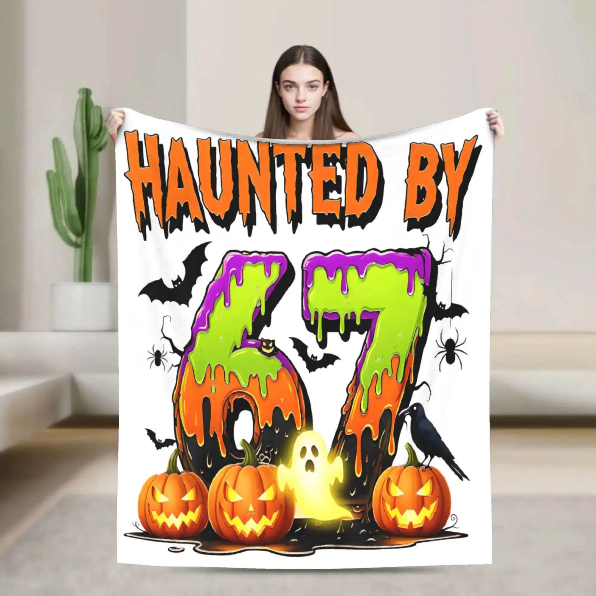 Фланелевое одеяло Six Seven Gen Alpha Z Halloween Haunted, теплое покрывало для мальчиков, для улицы, для кровати, для дивана
Фланелевое одеяло Six Seven Gen Alpha Z Halloween Haunted, теплое покрывало для мальчиков, для улицы, для кровати, для дивана
